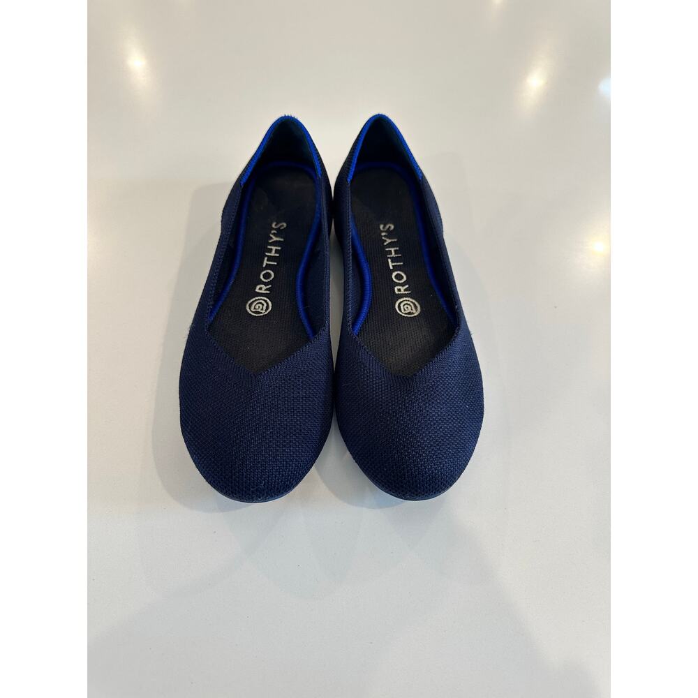 Rothy's The Flat Slip-On Shoes, Color Maritime Navy, Size 7.5.